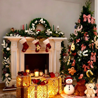 Pre-lit Christmas Tree with 280 Warm White LED Lights and 8 Lighting Modes