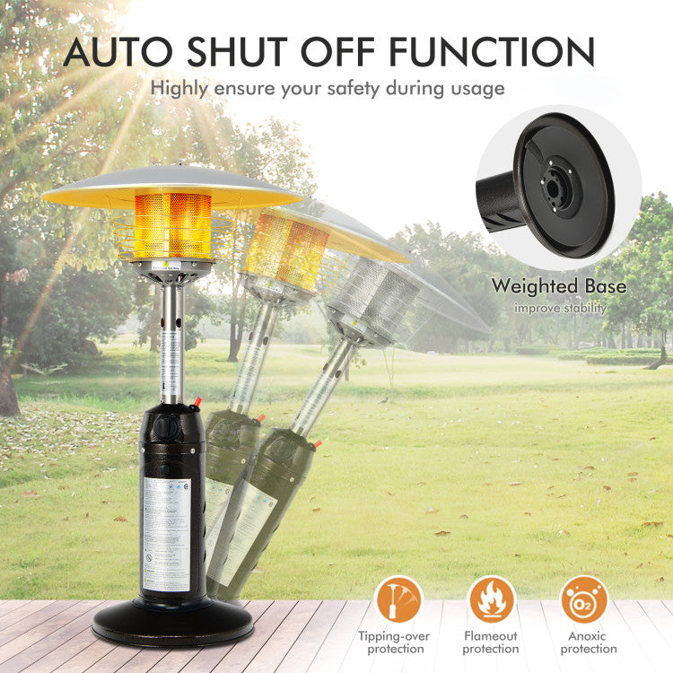 13000 BTU Portable Tabletop Propane Patio Standing Heater