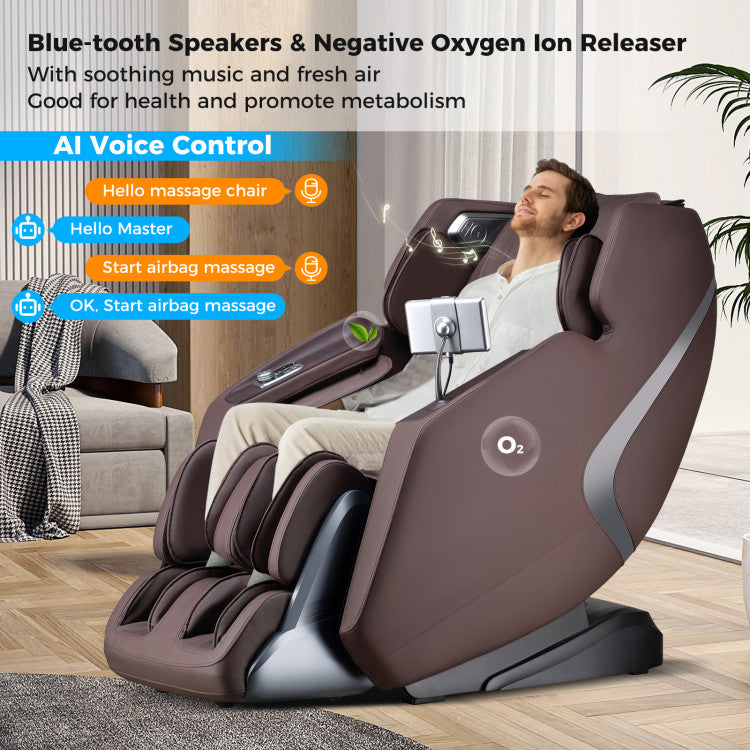 2025 Enjoyment 13 Pro - 4D SL-Track Full Body Massage Chair with Zero-Gravity Design