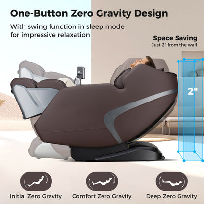 2025 Enjoyment 13 Pro - 4D SL-Track Full Body Massage Chair with Zero-Gravity Design