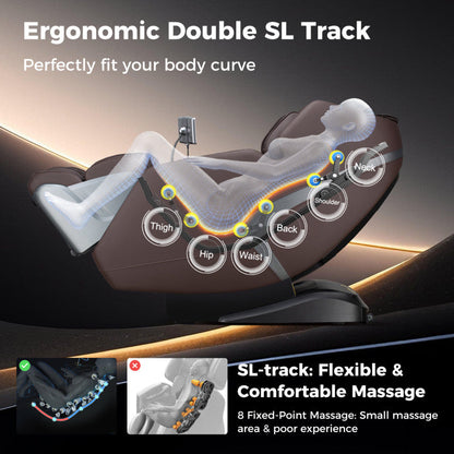 2025 Enjoyment 13 Pro - 4D SL-Track Full Body Massage Chair with Zero-Gravity Design