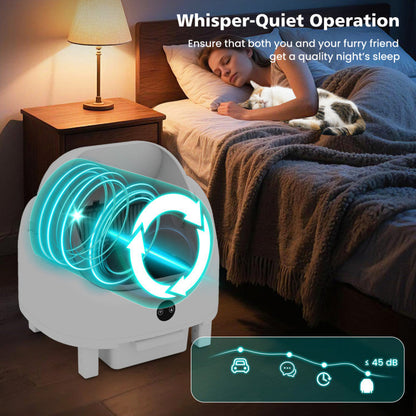 Self-Cleaning Open-Top Cat Litter Box with APP Control for Multi-Cat