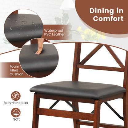 Folding Dining Chairs Set of 2 with 400lbs Capacity