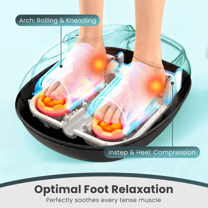Shiatsu Foot Massager Machine with 2-Level Heat and Air Compression