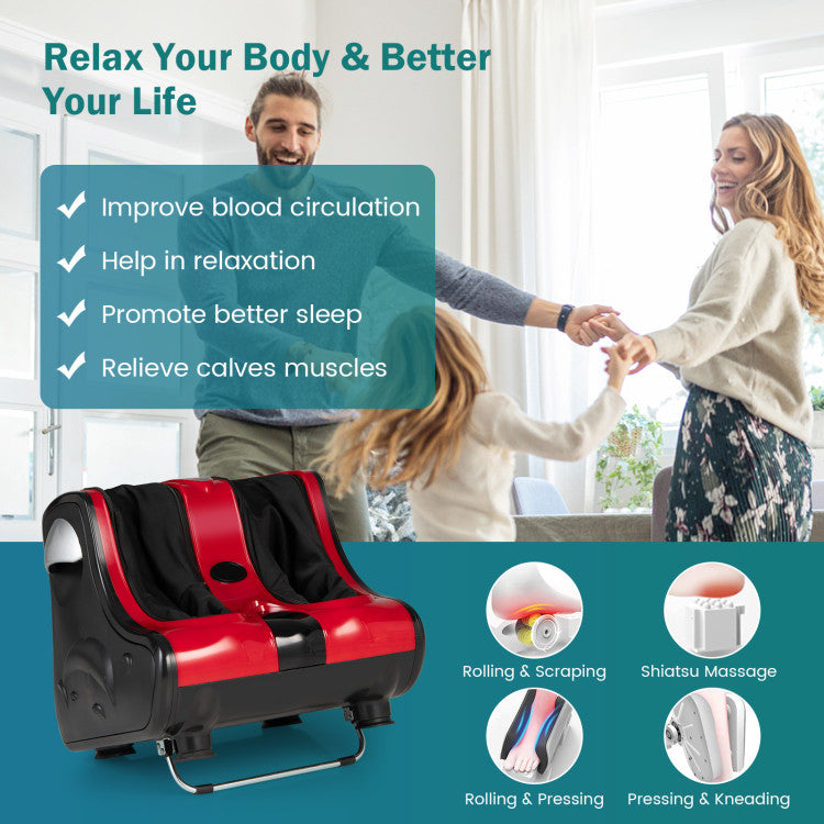 Foot and Calf Massager Shiatsu Foot Massager Machine with Tilt Base