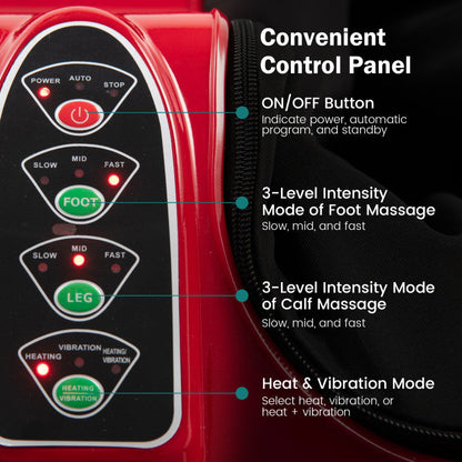 Foot and Calf Massager Shiatsu Foot Massager Machine with Tilt Base