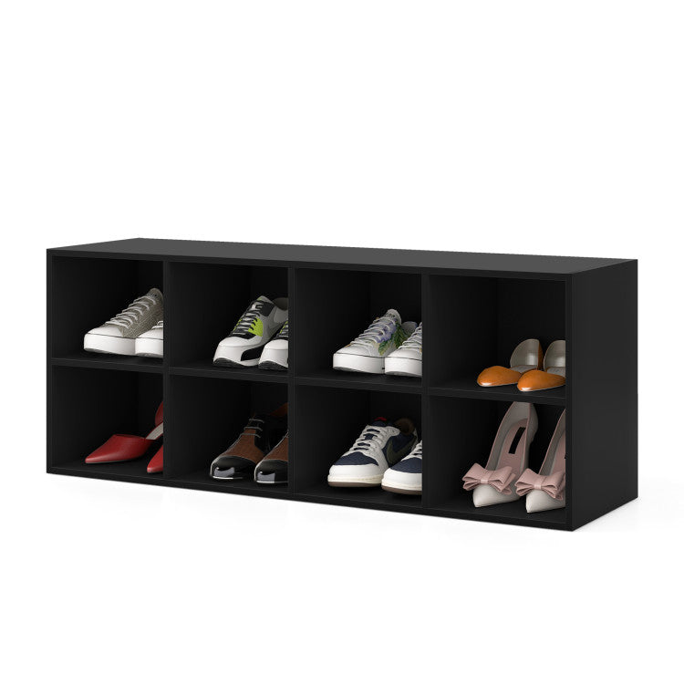8 Cubbies Shoe Organizer with 500 LBS Weight Capacity