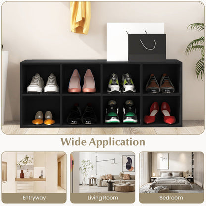 8 Cubbies Shoe Organizer with 500 LBS Weight Capacity