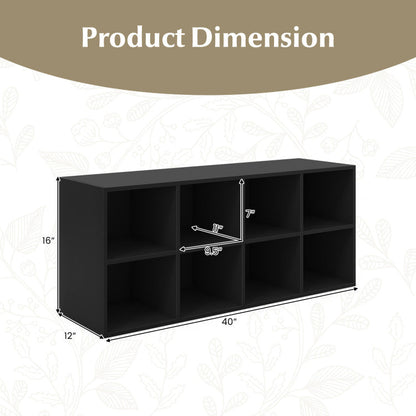 8 Cubbies Shoe Organizer with 500 LBS Weight Capacity