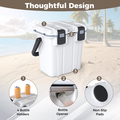 Ultra-Light Injection Molded Cooler 21 QT Hard Ice Chest