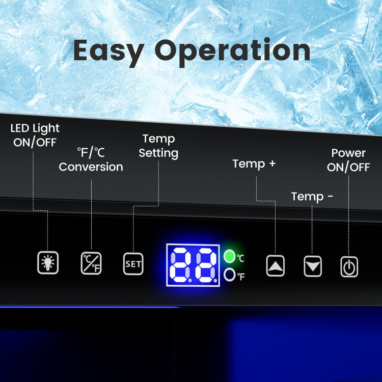 24 Inch Under Counter Dual Drawer Fridge with 37℉-64℉ Temperature Range