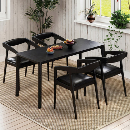 Upholstered Armchairs Set of 2 with Cozy Backrest and Padded Seat Cushion