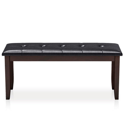 Traditional Upholstered PU Leather Dining Room Bench