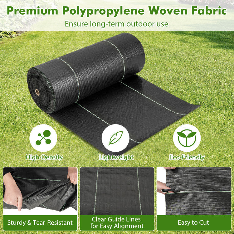 6.5 x 330/4 x 250/6 x 300 Feet Weed Barrier Landscape Fabric