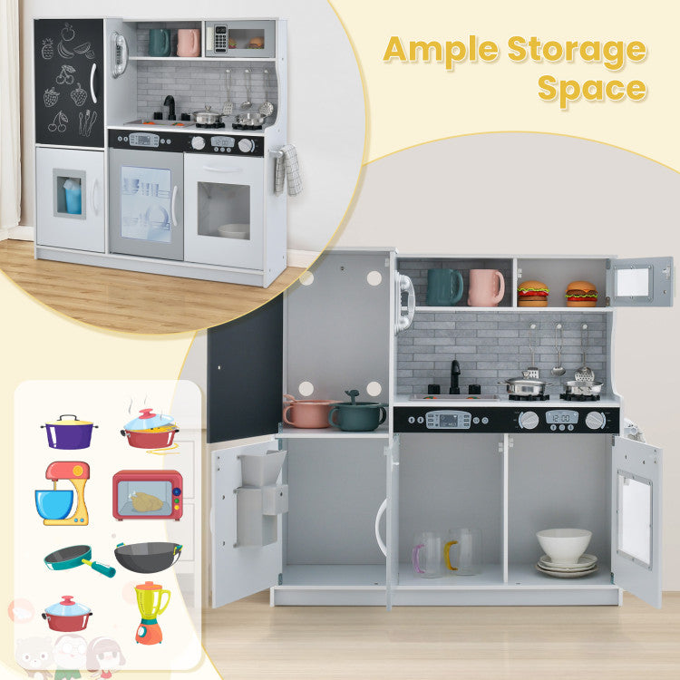 Toddler Pretend Play Kitchen for Boys and Girls 3-6 Years Old