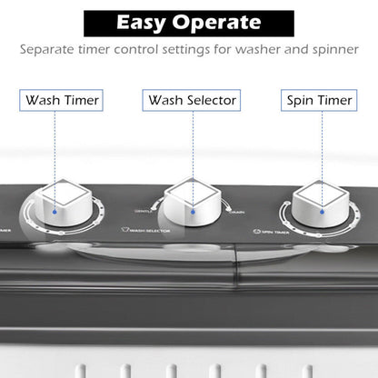 Portable Washing Machine for Dorms and Apartment