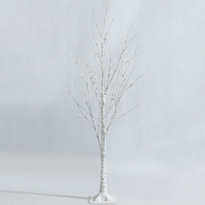 Pre-lit White Twig Birch Tree for Christmas Holiday with LED Lights