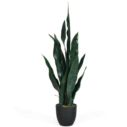 35.5 Inch Indoor-Outdoor Artificial Fake Snake Plant