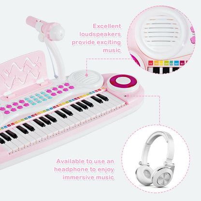 Multifunctional 37 Electric Keyboard Piano with Microphone