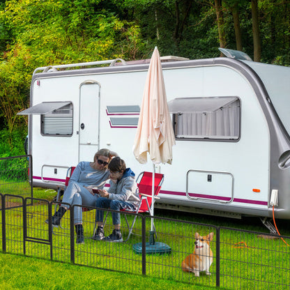 16 Panel 24/32/40 Inches Height Dog Playpen with Lock and Large Door