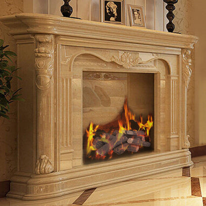 9 PCS Ceramic Fireplace Logs Set Realistic Artificial Gas Fireplace Logs