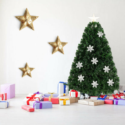 3/4/5/6 Feet LED Optic Artificial Christmas Tree with Snowflakes