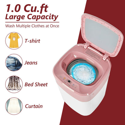 8lbs Portable Fully Automatic Washing Machine with Drain Pump