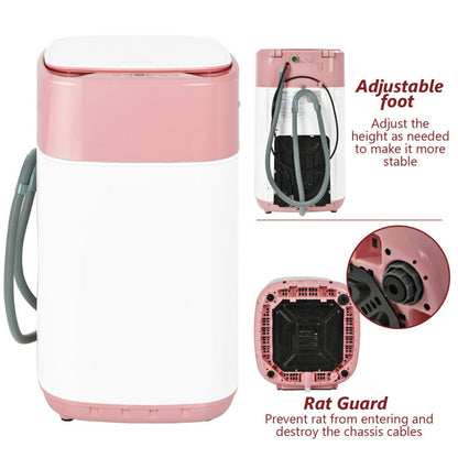 8lbs Portable Fully Automatic Washing Machine with Drain Pump