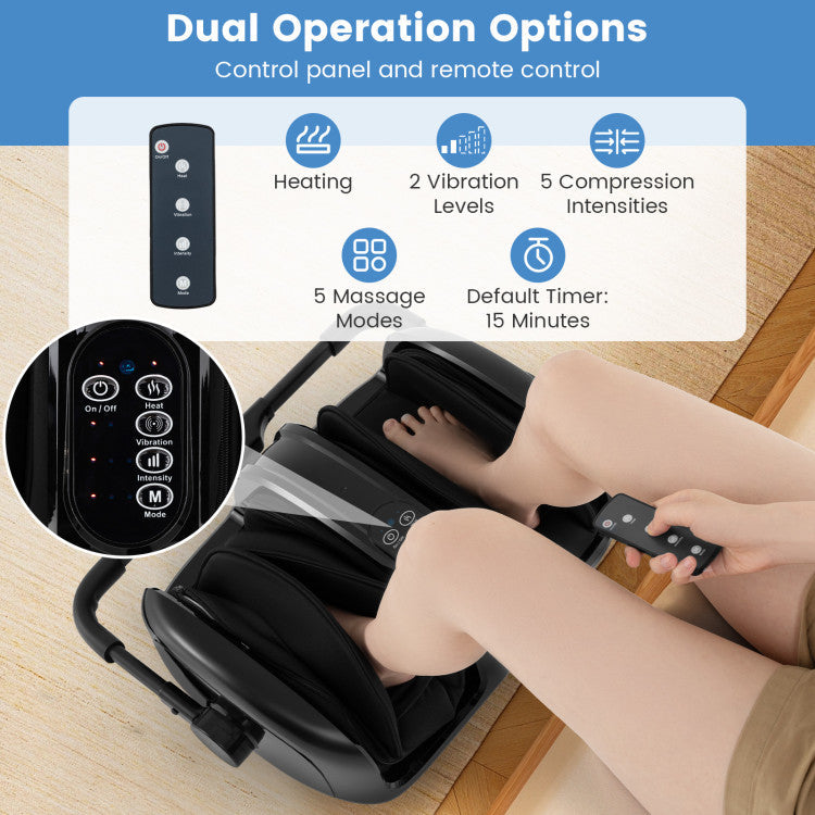 Foot and Calf Massager with Heat for Blood Circulation Pain Relief