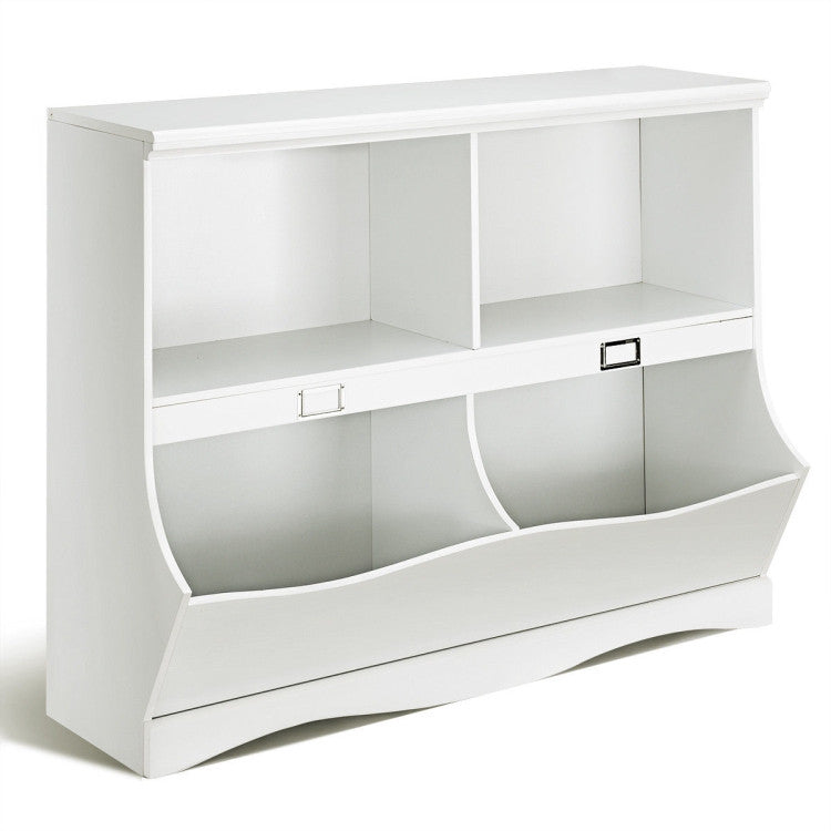 Kids Storage Unit Baby Toy Organizer Children Bookshelf Bookcase