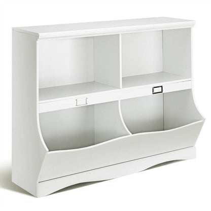 Kids Storage Unit Baby Toy Organizer Children Bookshelf Bookcase