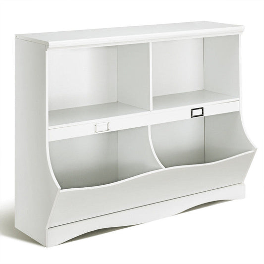 Kids Storage Unit Baby Toy Organizer Children Bookshelf Bookcase