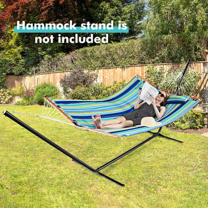 Patio Hammock Foldable Swing Chair Bed with Detachable Pillow