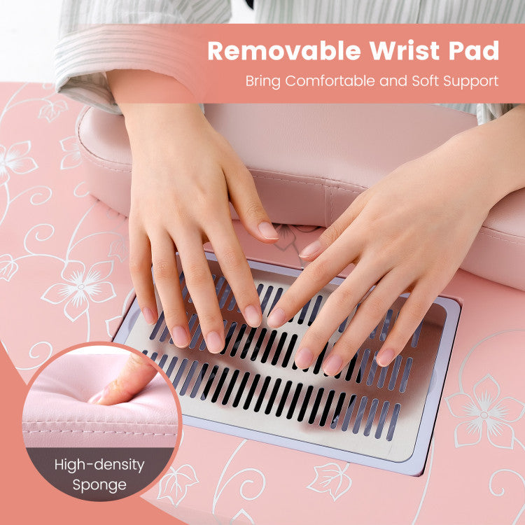 Manicure Nail Table with Bendable USB-plug LED Table Lamp