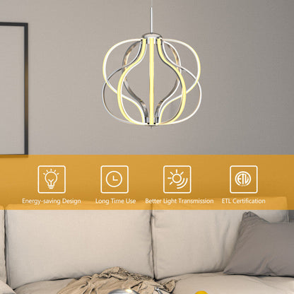 Modern Dimmable Warm White LED Chandelier
