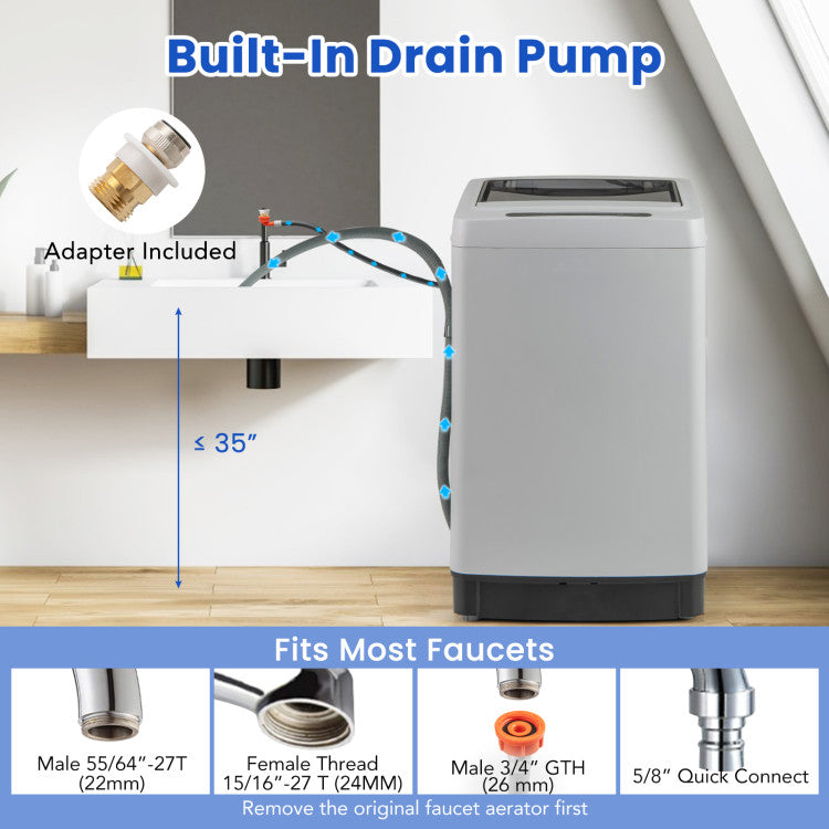 Full-Automatic Washing Machine Washer and Spin Combo