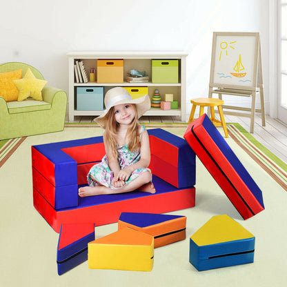 8-Piece 4-in-1 Kids Climb and Crawl Foam Playset