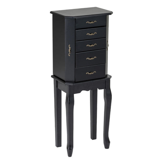 Standing Jewelry Box with 4 Drawers and 2 Side Doors