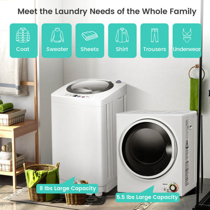 Electric Laundry Dryer and Full-Automatic Washing Machine Combo