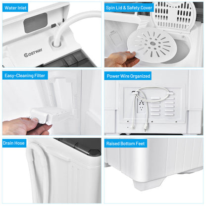 Compact Washer and Dryer Laundry Combo for Fast Household Laundry